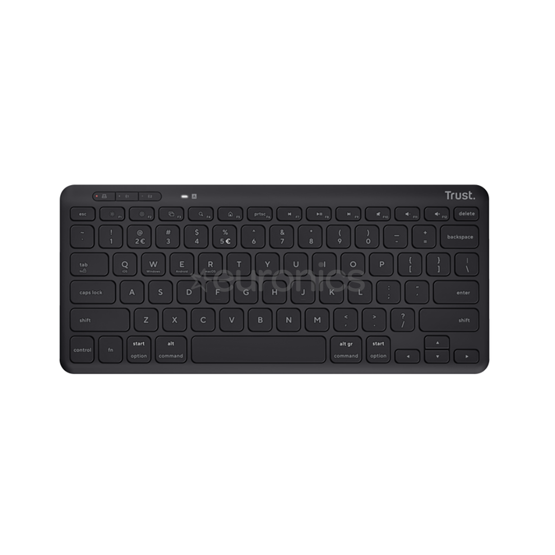 Trust Lyra Compact, US, черный - Беспроводная клавиатура