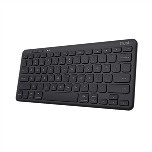 Trust Lyra Compact, US, melna - Bezvadu klaviatūra