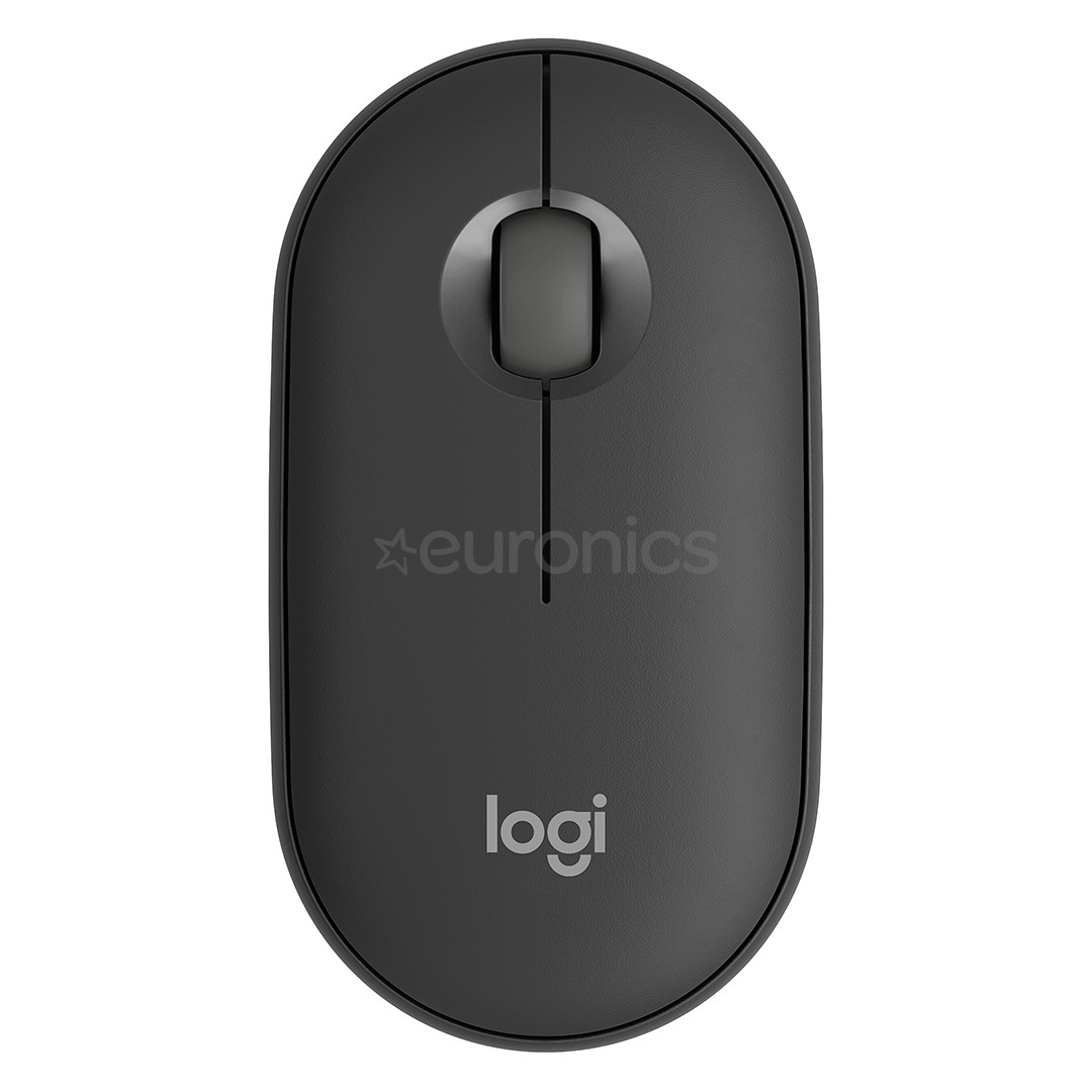 Logitech Pebble Mouse 2 M350s BT, melna - Bezvadu datorpele