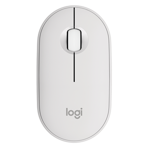 Logitech Pebble Mouse 2 M350s BT, balta - Bezvadu datorpele 910-007013