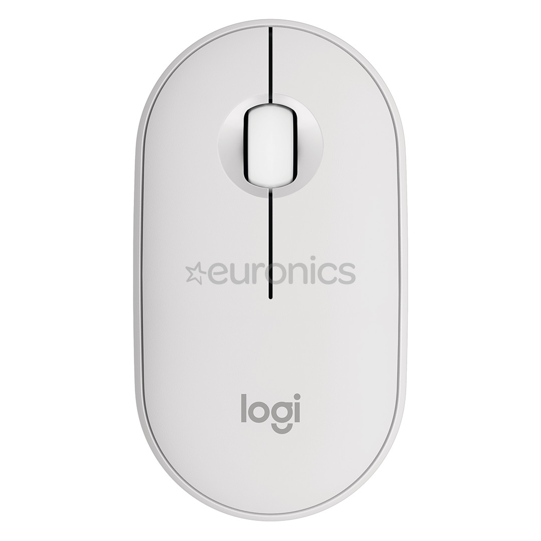 Logitech Pebble Mouse 2 M350s BT, balta - Bezvadu datorpele
