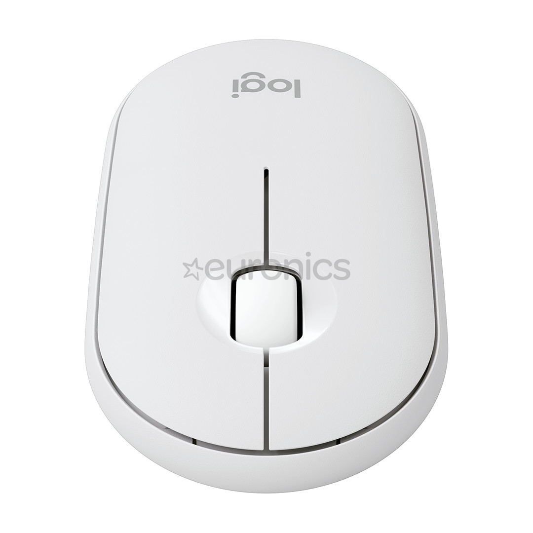 Logitech Pebble Mouse 2 M350s BT, balta - Bezvadu datorpele