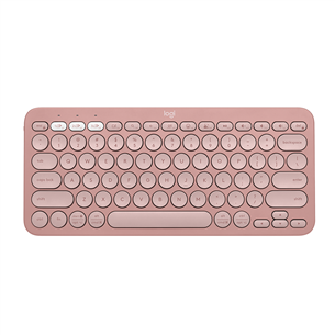 Logitech Pebble Keys 2 K380s, US, rozā - Bezvadu klaviatūra 920-011853