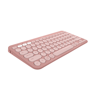Logitech Pebble Keys 2 K380s, US, rozā - Bezvadu klaviatūra