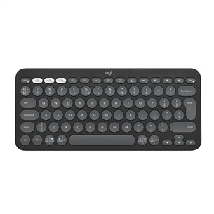 Logitech Pebble Keys 2 K380s, SWE, melna - Bezvadu klaviatūra