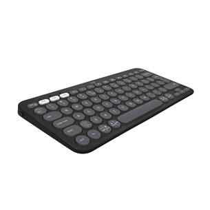 Logitech Pebble Keys 2 K380s, SWE, melna - Bezvadu klaviatūra