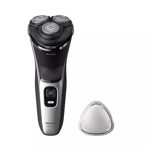 Philips Shaver 3000 Series, Wet & Dry, black/silver - Shaver S3143/00