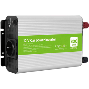 Gembird 12V -> 800 W + USB ports - Invertors EG-PWC800-01