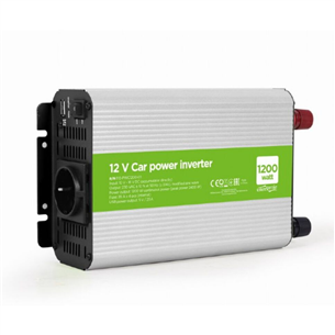 Gembird 12V-> 1200W + USB ports - Invertors EG-PWC1200-01