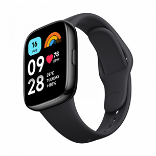 Xiaomi Redmi Watch 3 Active, melna - Viedpulkstenis