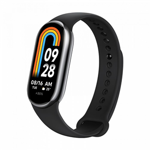 Xiaomi Smart Band 8, melna - Aktivitātes uzraudzītājs