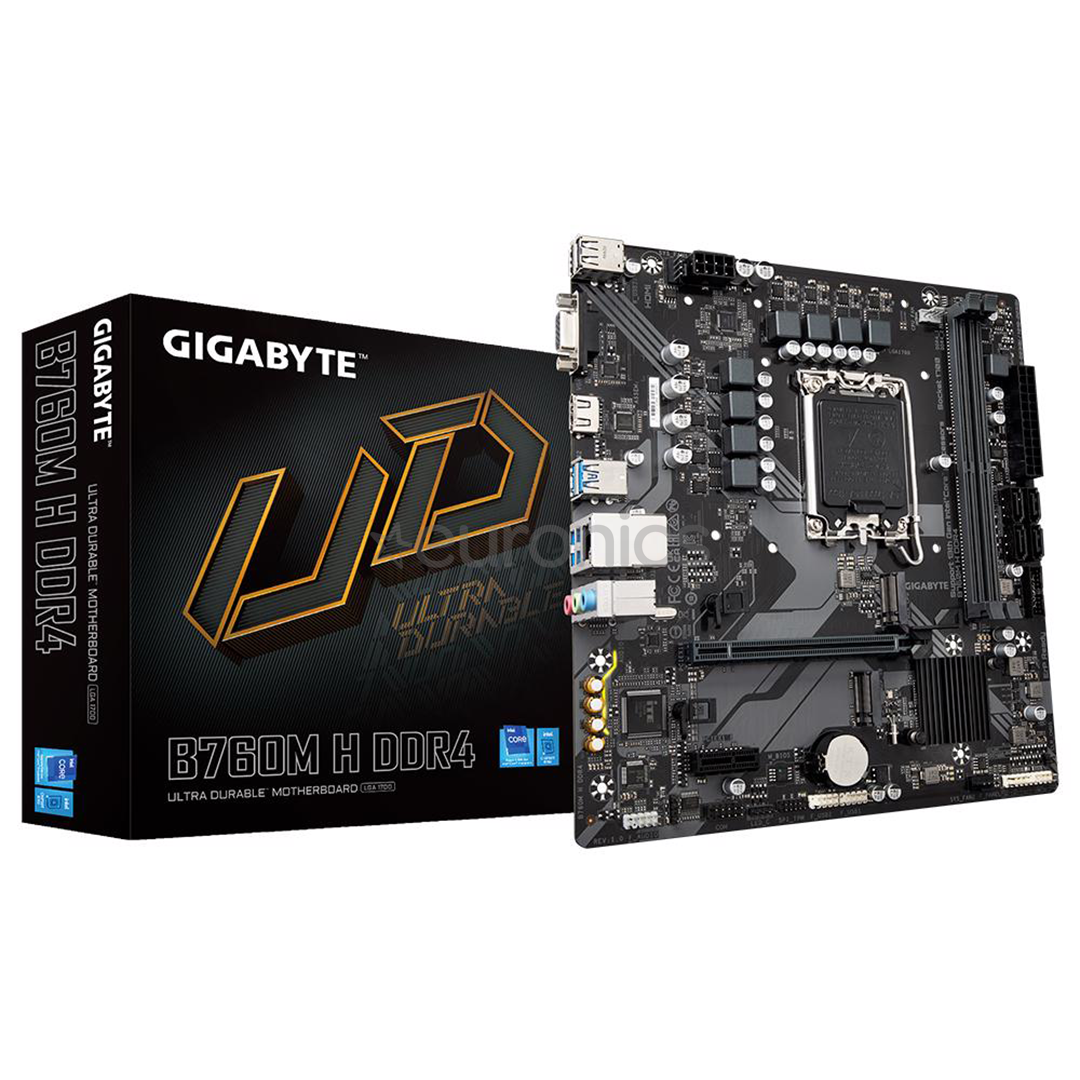 Gigabyte, Intel B760, LGA1700, DDR4, mATX - Mātesplate
