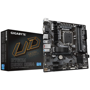 Gigabyte, Intel B760, LGA1700, DDR4, mATX - Mātesplate B760MDS3HDDR4