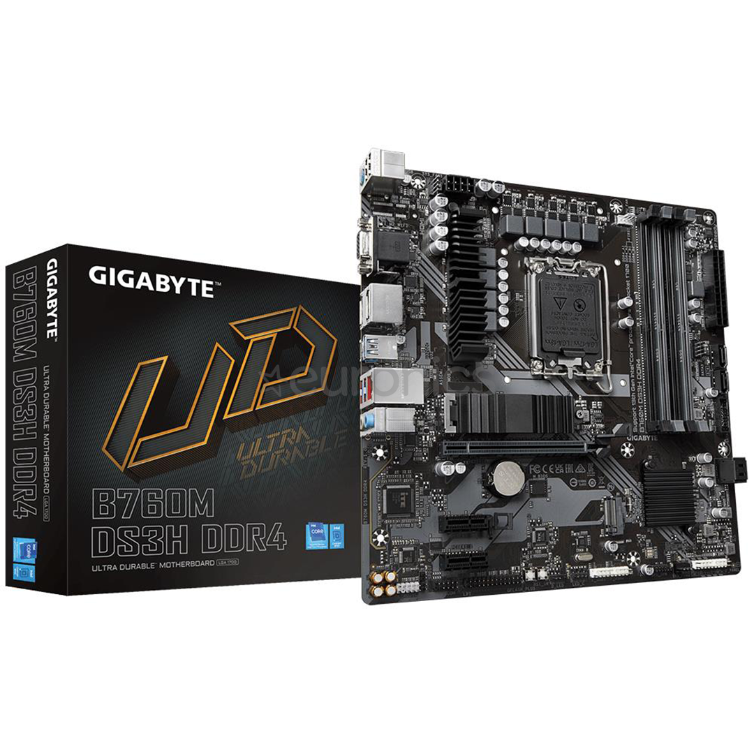 Gigabyte, Intel B760, LGA1700, DDR4, mATX - Mātesplate