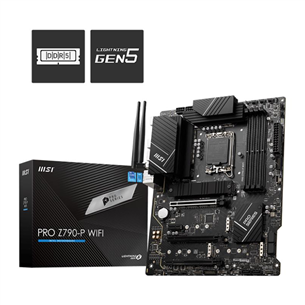 MSI, Intel Z790, LGA1700, DDR5, ATX, WiFi+BT - Mātesplate PROZ790-PWIFI