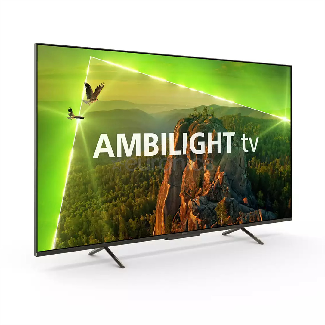 Philips PUS8118, 75'', Ultra HD, LED LCD, боковые ножки, черный - Телевизор