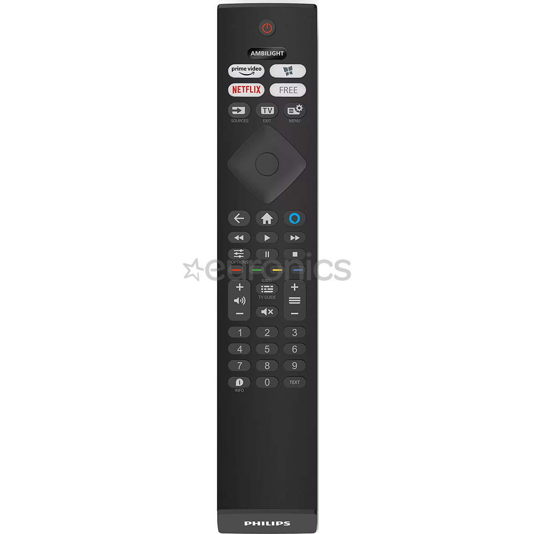 Philips PUS8118, 75'', Ultra HD, LED LCD, боковые ножки, черный - Телевизор