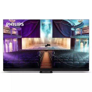 Philips OLED908, 55", OLED, Ultra HD, centra statīvs, pelēka - Televizors 55OLED908/12