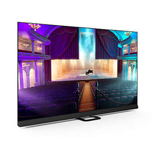 Philips OLED908, 55", OLED, Ultra HD, centra statīvs, pelēka - Televizors