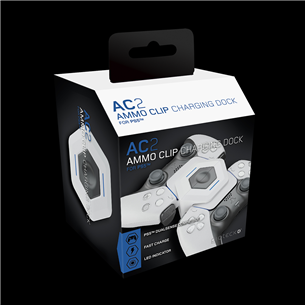 Gioteck AC-2 Ammo Clip, PlayStation 5 - Lādēšanas stacija kontrolierim
