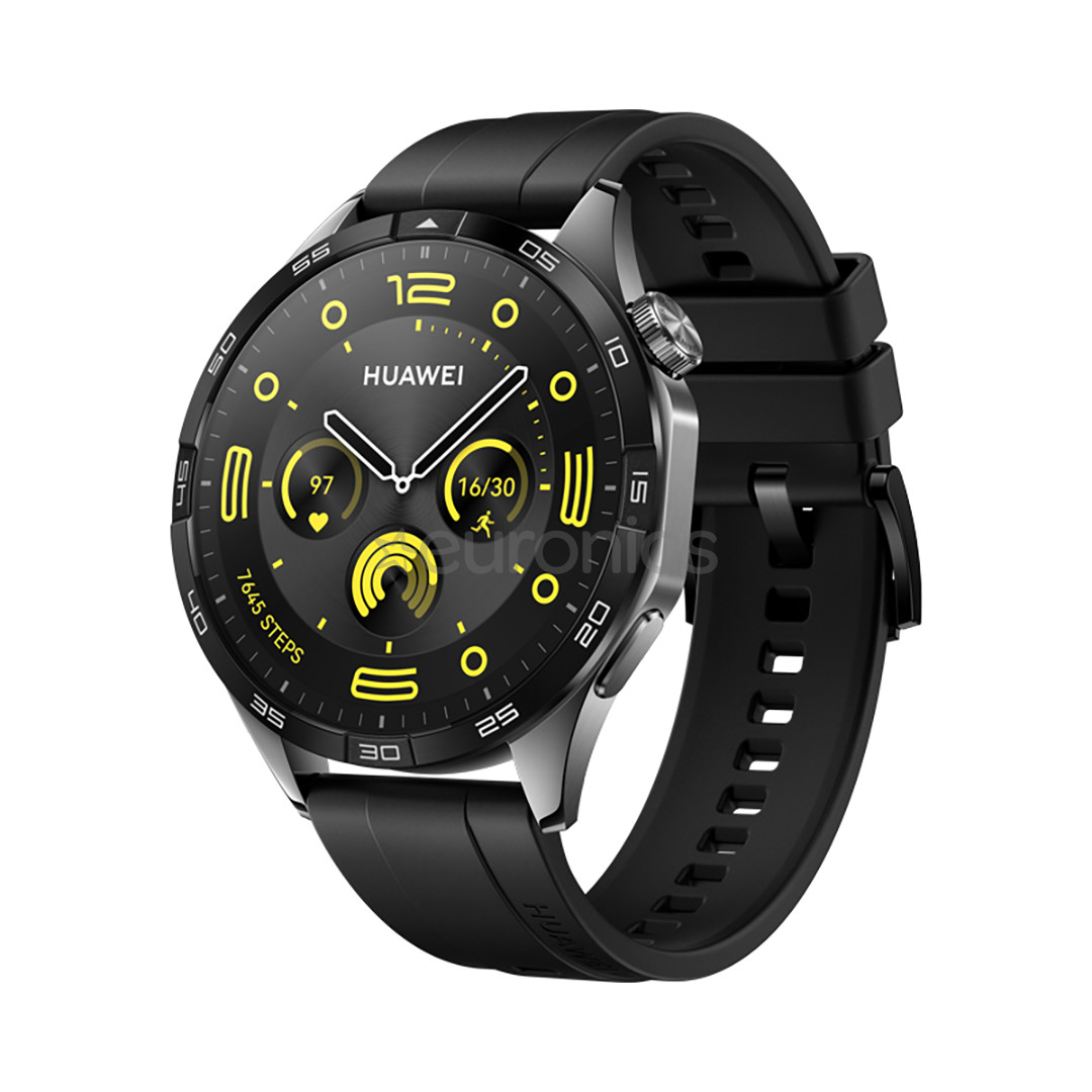Huawei Watch GT 4, 46 mm, melna - Viedpulkstenis