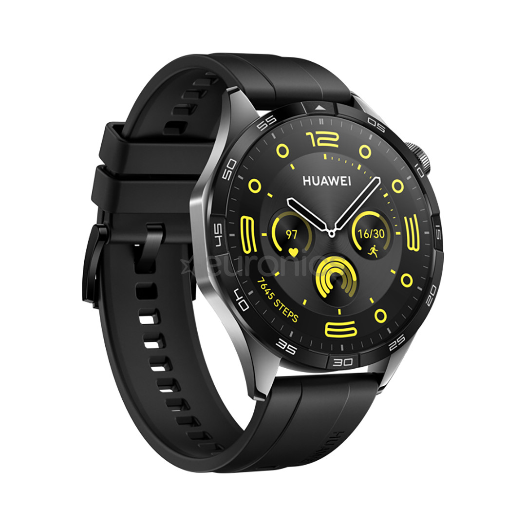 Huawei Watch GT 4, 46 mm, melna - Viedpulkstenis