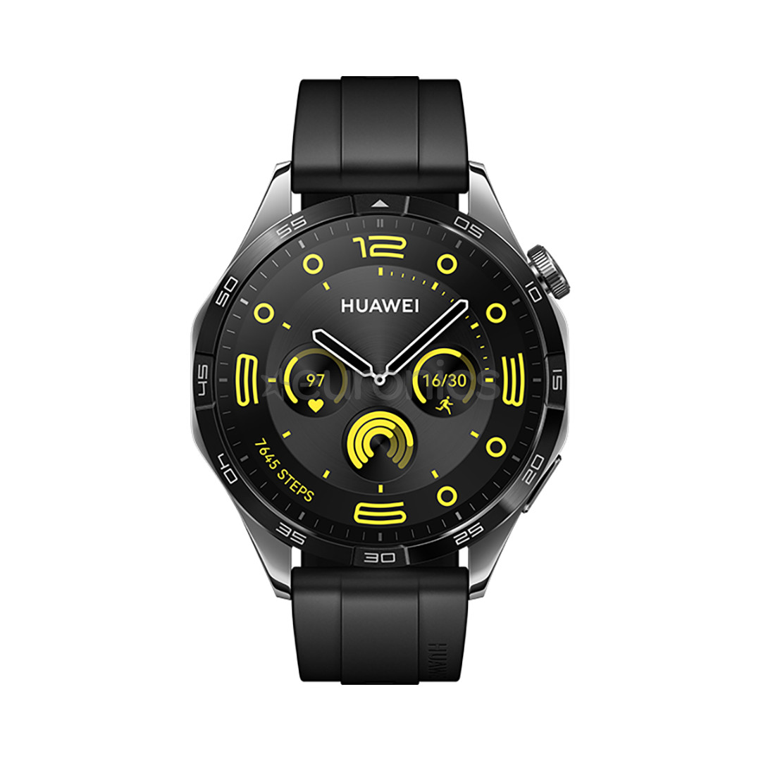 Huawei Watch GT 4, 46 mm, melna - Viedpulkstenis