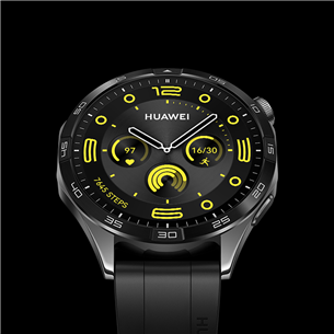 Huawei Watch GT4, 46 mm, melna - Viedpulkstenis
