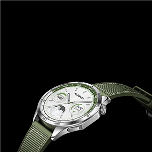 Huawei Watch GT4, 46 mm, nerūsējošā tērauda/zaļa - Viedpulkstenis