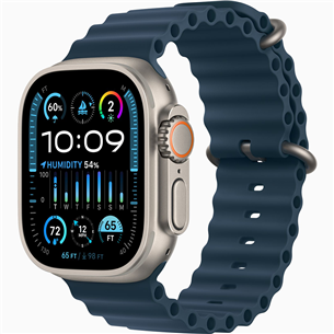 Apple Watch Ultra 2, 49 mm, Ocean Band, zila - Viedpulkstenis MREG3EL/A