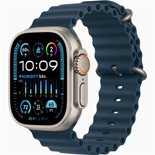 Apple Watch Ultra 2, 49 mm, Ocean Band, zila - Viedpulkstenis