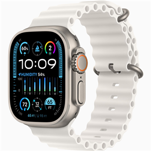 Apple Watch Ultra 2, 49 mm, Ocean Band, white - Smartwatch MREJ3EL/A