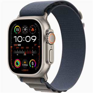 Apple Watch Ultra 2, 49 мм, Alpine Loop, Small, синий - Смарт-часы