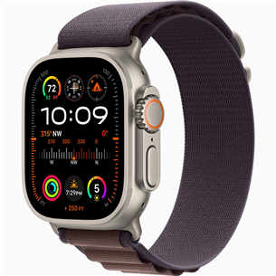 Apple Watch Ultra 2, 49 mm, Alpine Loop, Small, indigo - Smartwatch MRER3EL/A
