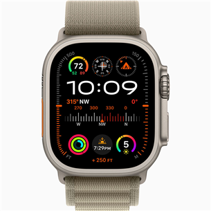 Apple Watch Ultra 2, 49 mm, Alpine Loop, Medium, bēša/pelēka - Viedpulkstenis