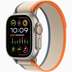 Apple Watch Ultra 2, 49 mm, Trail Loop, M/L, oranža/bēša - Viedpulkstenis