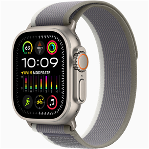Apple Watch Ultra 2, 49 мм, Trail Loop, M/L, зеленый/серый - Смарт-часы MRF43EL/A
