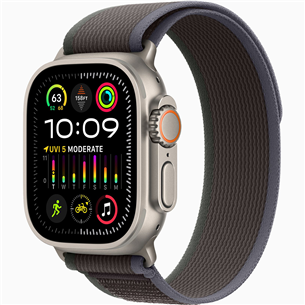 Apple Watch Ultra 2, 49 мм, Trail Loop, S/M, синий/черный - Смарт-часы