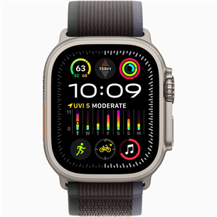 Apple Watch Ultra 2, 49 mm, Trail Loop, S/M, zila/melna - Viedpulkstenis
