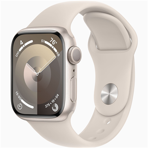 Apple Watch Series 9 GPS, 41 mm, Sport Band, S/M, bēša - Viedpulkstenis