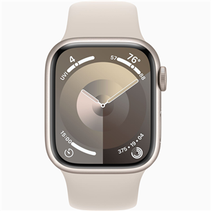 Apple Watch Series 9 GPS, 41 mm, Sport Band, S/M, bēša - Viedpulkstenis