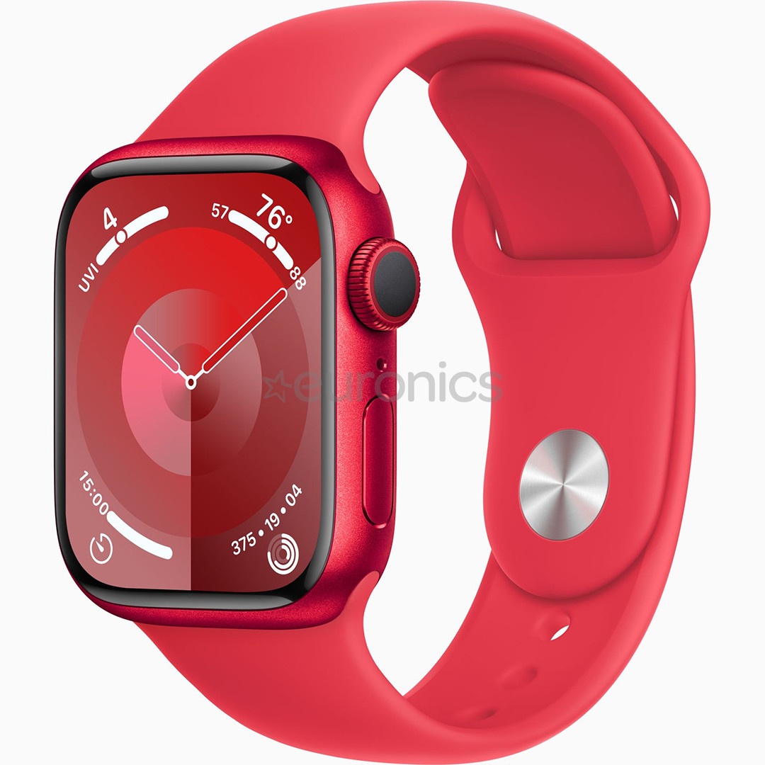 Apple Watch Series 9 GPS, 41 mm, Sport Band, S/M, (PRODUCT)RED - Smartwatch
