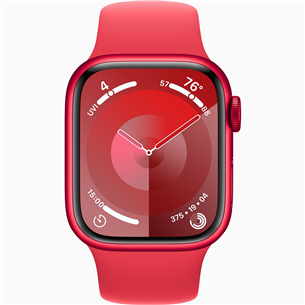 Apple Watch Series 9 GPS, 41 mm, Sport Band, S/M, (PRODUCT)RED - Viedpulkstenis