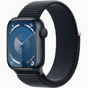 Apple Watch Series 9 GPS, 41 мм, Sport Loop, черный - Смарт-часы MR8Y3ET/A