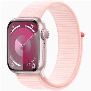 Apple Watch Series 9 GPS, 41 mm, Sport Loop, rozā - Viedpulkstenis MR953ET/A
