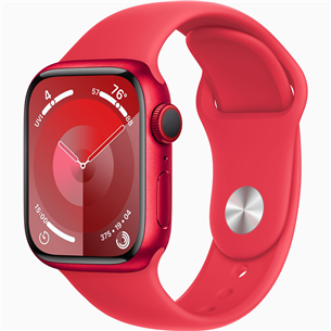 Apple Watch Series 9 GPS + Cellular, 41 mm, Sport Band, S/M, (PRODUCT)RED - Viedpulkstenis