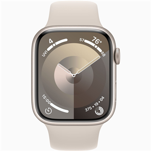 Apple Watch Series 9 GPS, 45 mm, Sport Band, S/M, bēša - Viedpulkstenis