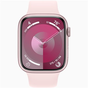 Apple Watch Series 9 GPS, 45 mm, Sport Band, M/L, rozā - Viedpulkstenis