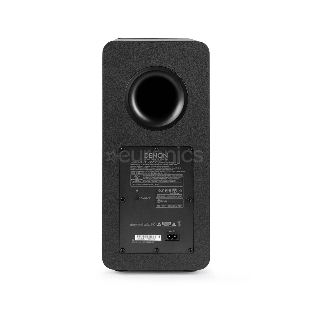 Denon DHT-S517 Sound Bar System, 3.1.2, melna - Soundbar mājas kinozāle