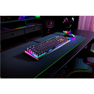 Razer BlackWidow V4 X, Green Switch, mehāniskā, SWE, melna - Klaviatūra